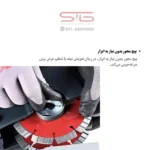 نصب و تعویض سریع تیغه دستگاه شیار زن دیوار AGP CG150 بدون نیاز به ابزار جانبی
