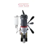 نمای روبروی دریل مگنتی صنعتی AGP SMD351L با اسپیندل و مخزن مایع خنک کننده