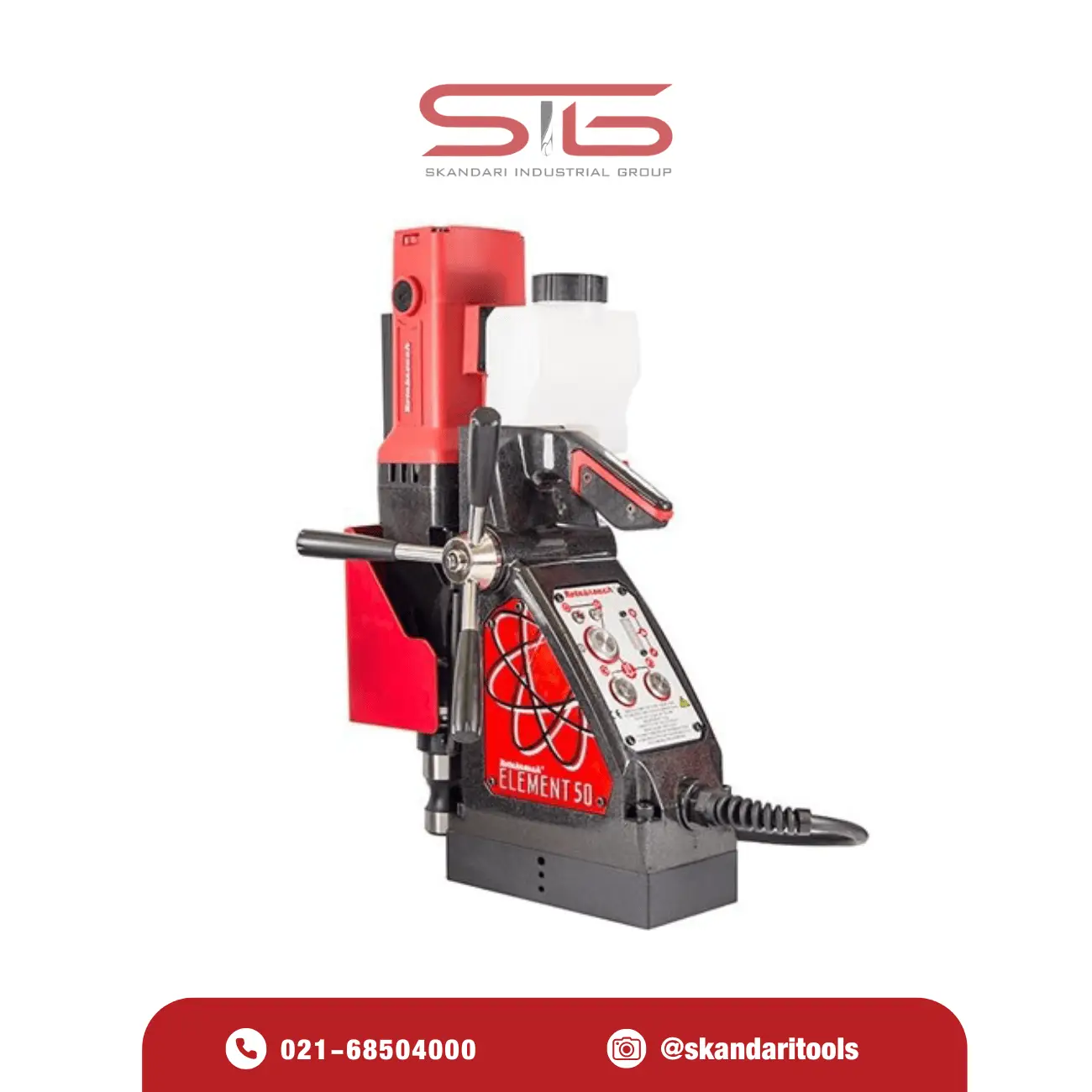 دریل مگنت RAPTOR ELEMENT 50 PM با طراحی صنعتی و سیستم خنک‌کننده