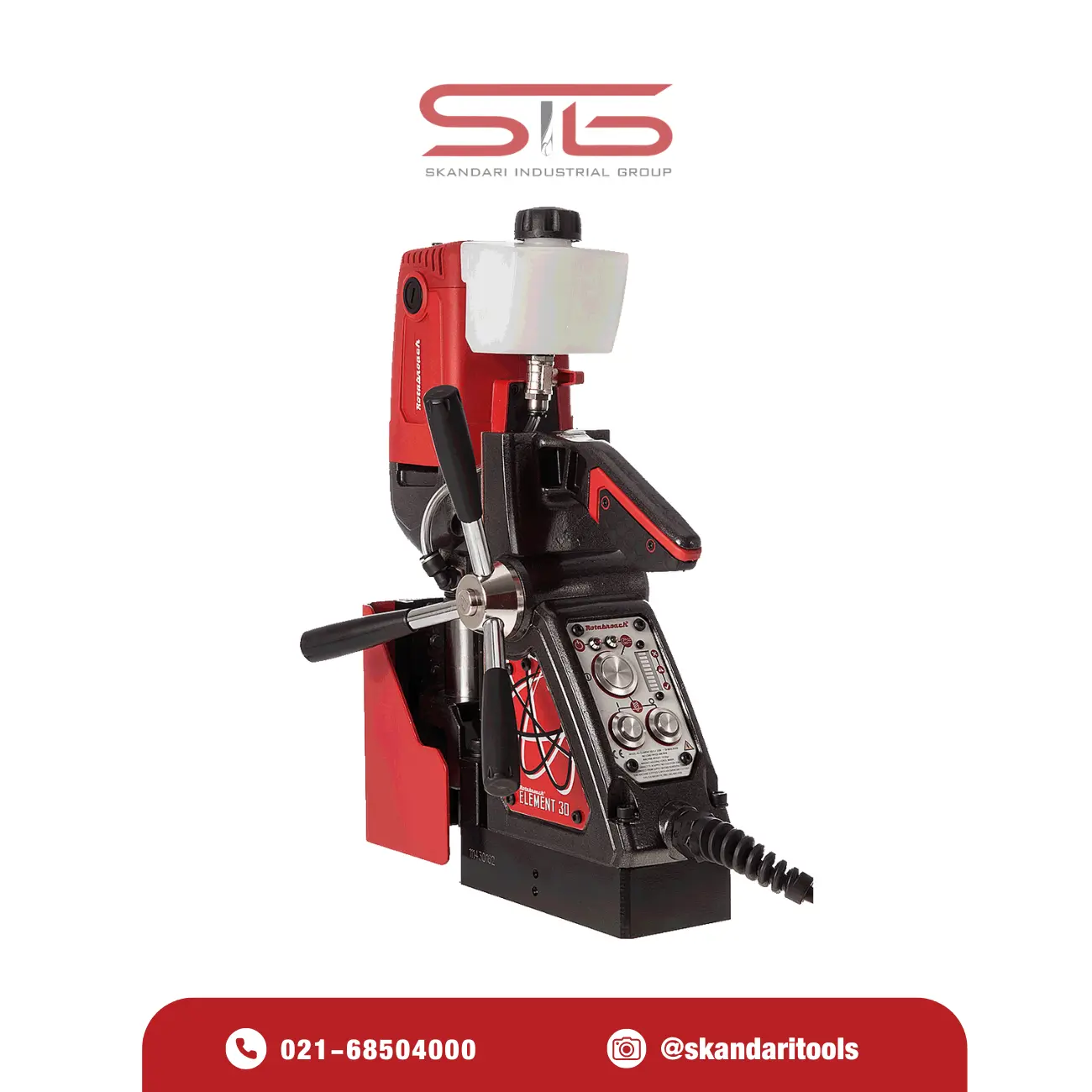دریل مگنت RAPTOR ELEMENT 30 با طراحی ارگونومیک و قابلیت حمل آسان برای حفاری دقیق.