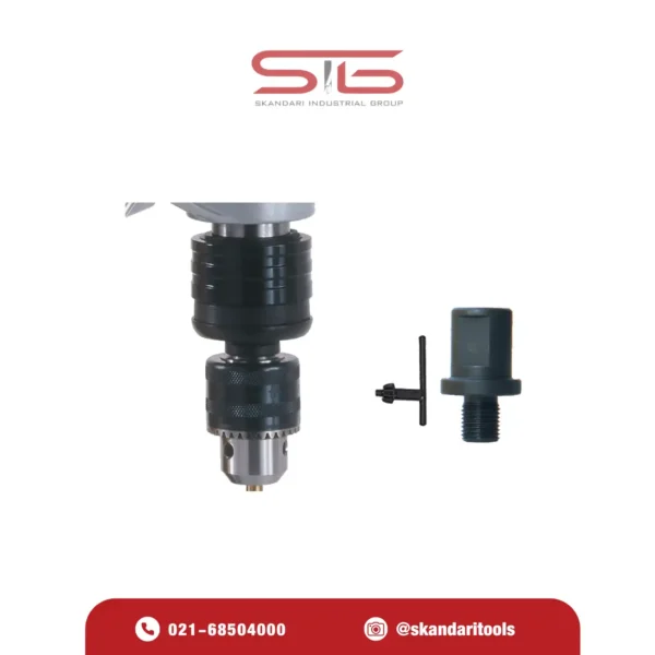 سه‌نظام و آداپتور مخصوص دریل مگنت AGP SMD352 جهت اتصال مته و ابزارهای مختلف