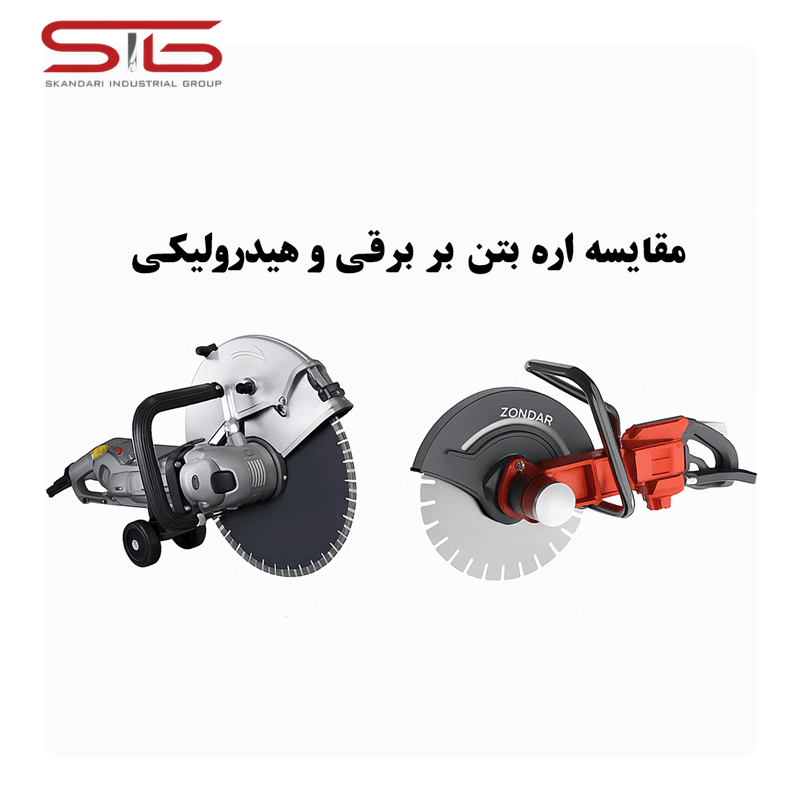 مقایسه اره بتن بر برقی در مقابل اره بتن بر هیدرولیکی